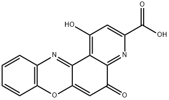 1-Hydroxy-5-oxo-5H-pyrido[3,2-a]phenoxazine-3-carboxylic acid(1043-21-6)